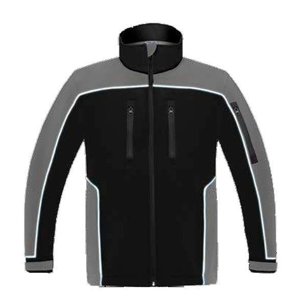 CHAQUETA SOFT SHELL VIVOS VESIN BICOLOR NEGRO-GRIS