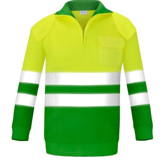 VESIN JERSEY CON REFUERZOS ALTA VISIBILIDAD VERDE