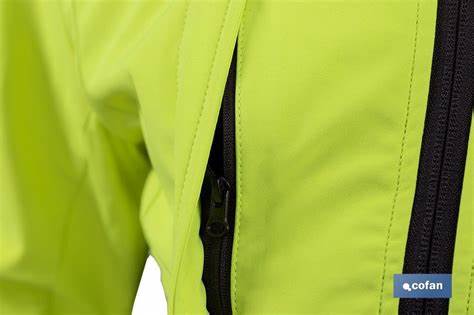 COFAN NCHAQUETA SOFTSHELL ALTA VISIBILIDAD ALFA CENTAURI AMARILLO/NEGRO