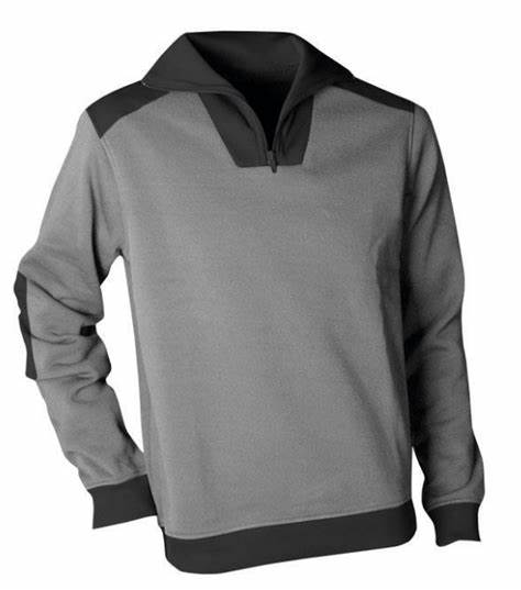 COFAN SUDADERA CUELLO CREMALLERA VOLTA NEGRO-GRIS