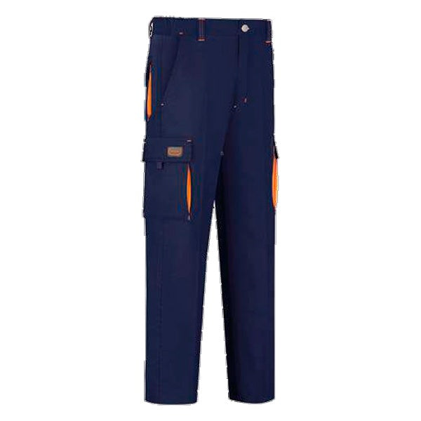 PANTALÓN DE TRABAJO 6 BOLSILLOS VESIN BICOLOR AZUL