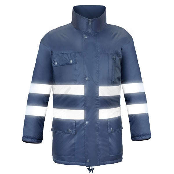 VESIN PARKA IMPERMEABLE REFLEX ALTA VISIBILIDAD AZUL