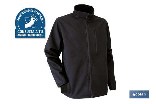 COFAN CHAQUETA SOFT SHELL NEGRA LISTER